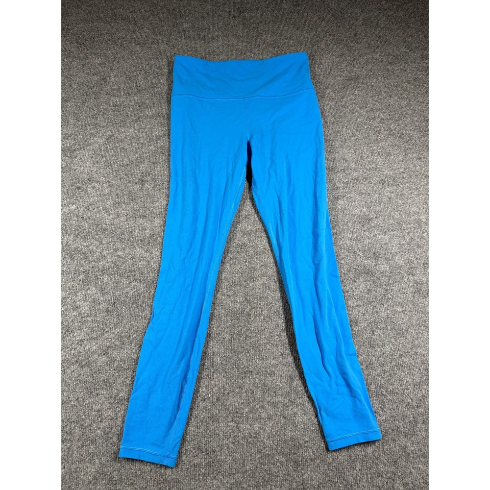 Athleta Ultra High Rise Elation Leggings Womens Medium Blue Elastic Waist